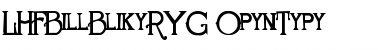 Download LHF Bill Blake REG Regular Font Title Preview