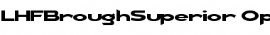 Download LHFBroughSuperior Regular Font Title Preview