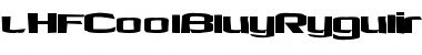 Download LHF Cool Blue Regular Regular Font Title Preview