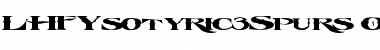 Download LHF Esoteric 3 Spurs Regular Font Title Preview