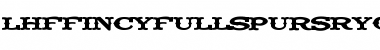 Download LHF Fancy Full Spurs Reg Regular Font Title Preview