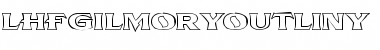 Download LHF Gilmore OUTLINE Regular Font Title Preview