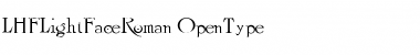 Download LHFLightFaceRoman Regular Font Title Preview