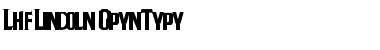 Download LHF Lincoln Regular Font Title Preview