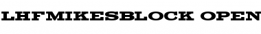 Download LHFMikesBlock Regular Font Title Preview