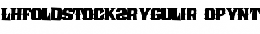 Download LHF Old Stock 2 Regular Regular Font Title Preview