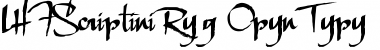 Download LHF Scriptana Reg Regular Font Title Preview