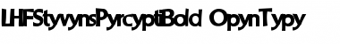 Download LHF Stevens Percepta Bold Regular Font Title Preview