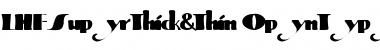 Download LHF Super Thick & Thin Regular Font Title Preview
