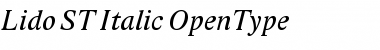 Download Lido ST Italic Font Title Preview