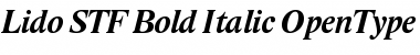 Download Lido STF Bold Italic Font Title Preview
