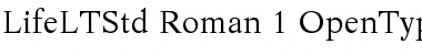 Download Life LT Std Roman Font Title Preview