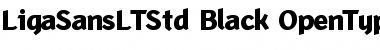 Download Liga Sans LT Std Black Font Title Preview
