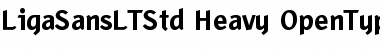 Download Liga Sans LT Std Heavy Font Title Preview