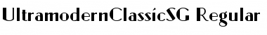 Download UltramodernClassicSG Regular Font