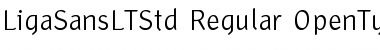 Download Liga Sans LT Std Regular Font Title Preview