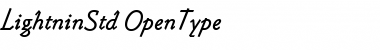 Download Lightnin Std Regular Font Title Preview