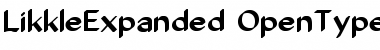 Download Likkle Expanded Regular Font Title Preview