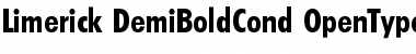 Download Limerick-DemiBoldCond Regular Font Title Preview