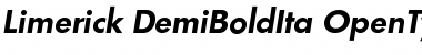 Download Limerick-DemiBoldIta Regular Font Title Preview