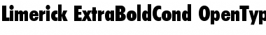 Download Limerick-ExtraBoldCond Regular Font Title Preview