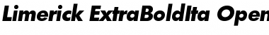 Download Limerick-ExtraBoldIta Regular Font Title Preview