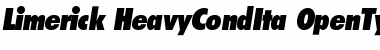 Download Limerick-HeavyCondIta Regular Font Title Preview