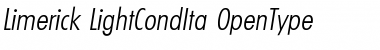 Download Limerick-LightCondIta Regular Font Title Preview