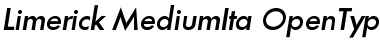Download Limerick-MediumIta Regular Font Title Preview