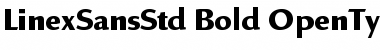Download Linex Sans Std Bold Font Title Preview