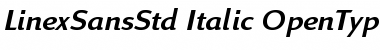 Download Linex Sans Std Italic Font Title Preview