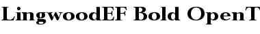 Download LingwoodEF Bold Font Title Preview