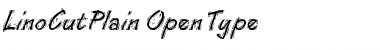 Download Lino Cut Plain Font Title Preview