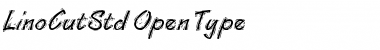 Download Lino Cut Std Regular Font Title Preview