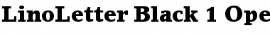 Download LinoLetter Black Font Title Preview
