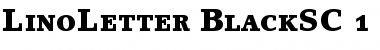 Download LinoLetter Black Small Caps & Oldstyle Figures Font Title Preview