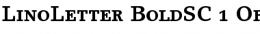 Download LinoLetter Bold Small Caps & Oldstyle Figures Font Title Preview