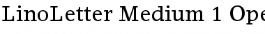 Download LinoLetter Medium Font Title Preview