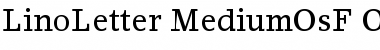 Download Lino Letter Medium OsF Font Title Preview