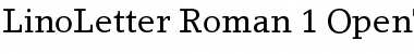 Download LinoLetter Roman Font Title Preview
