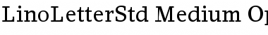 Download LinoLetter Std Medium Font Title Preview