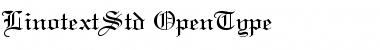 Download Linotext Std Regular Font Title Preview