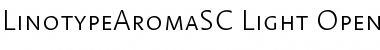 Download LinotypeAromaSC Light Regular Font Title Preview