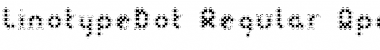 Download LinotypeDot Regular Font Title Preview