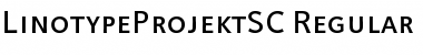 Download LinotypeProjekt SC Regular Font Title Preview