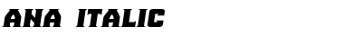 Download Ana Italic Font Title Preview