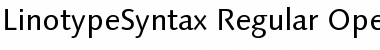 Download LinotypeSyntax Regular Font Title Preview