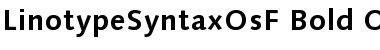 Download LinotypeSyntaxOsF Bold Font Title Preview