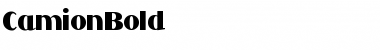 Download CamionBold Regular Font Title Preview