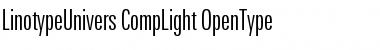 Download LinotypeUnivers CompLight Font